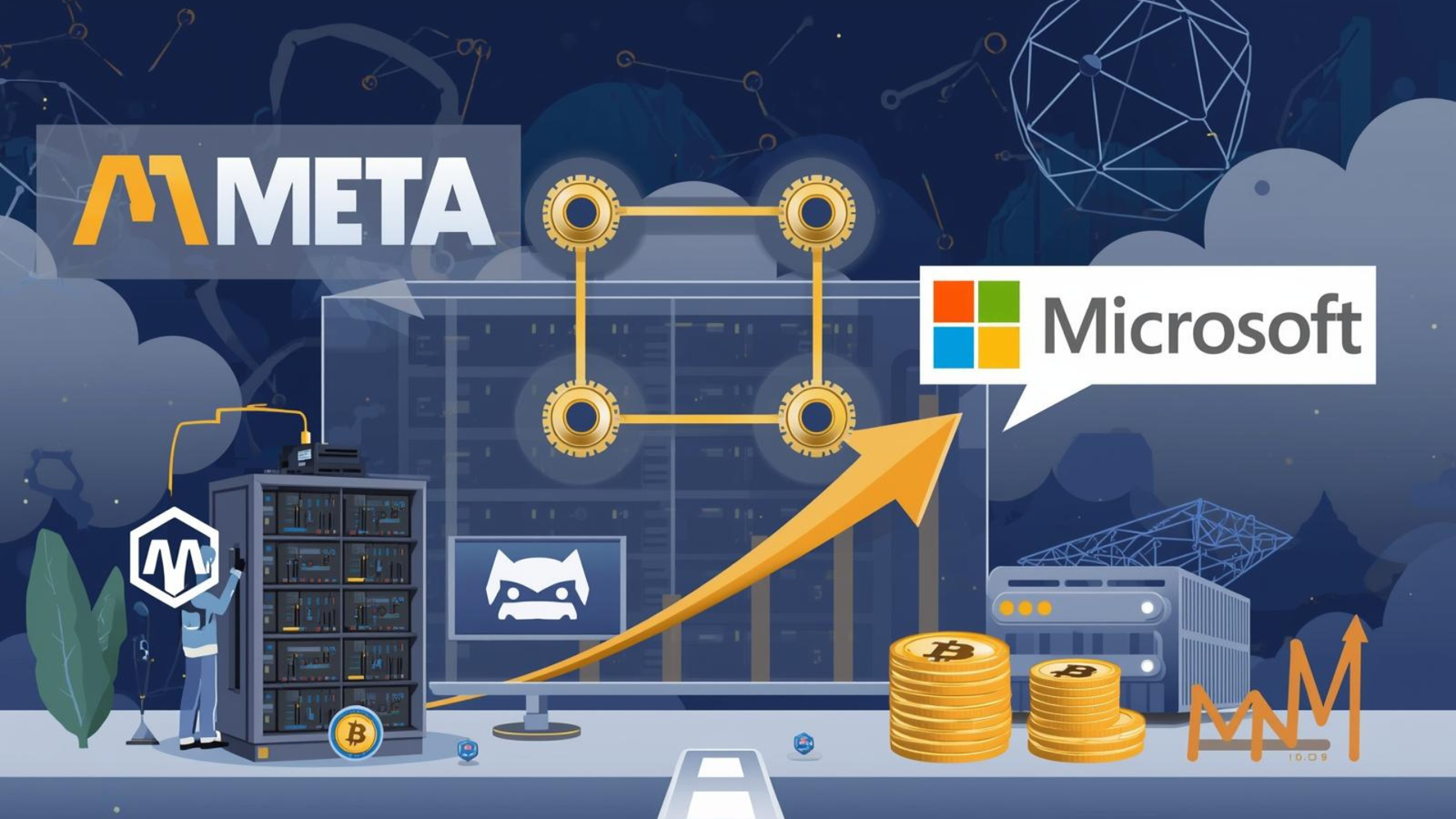 メタとマイクロソフトがAI投資を加速、ビットコインマイナーが恩恵を享受する背景とは - Token Times